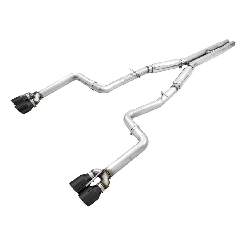 AWE Tuning 2015+ Dodge Challenger 6.4L/6.2L SC Track Edition Exhaust - Quad Diamond Black Tips