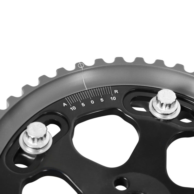 AEM Electronics Tru-Time Cam Gear Black 5-Bolt Mitsubishi 4G63