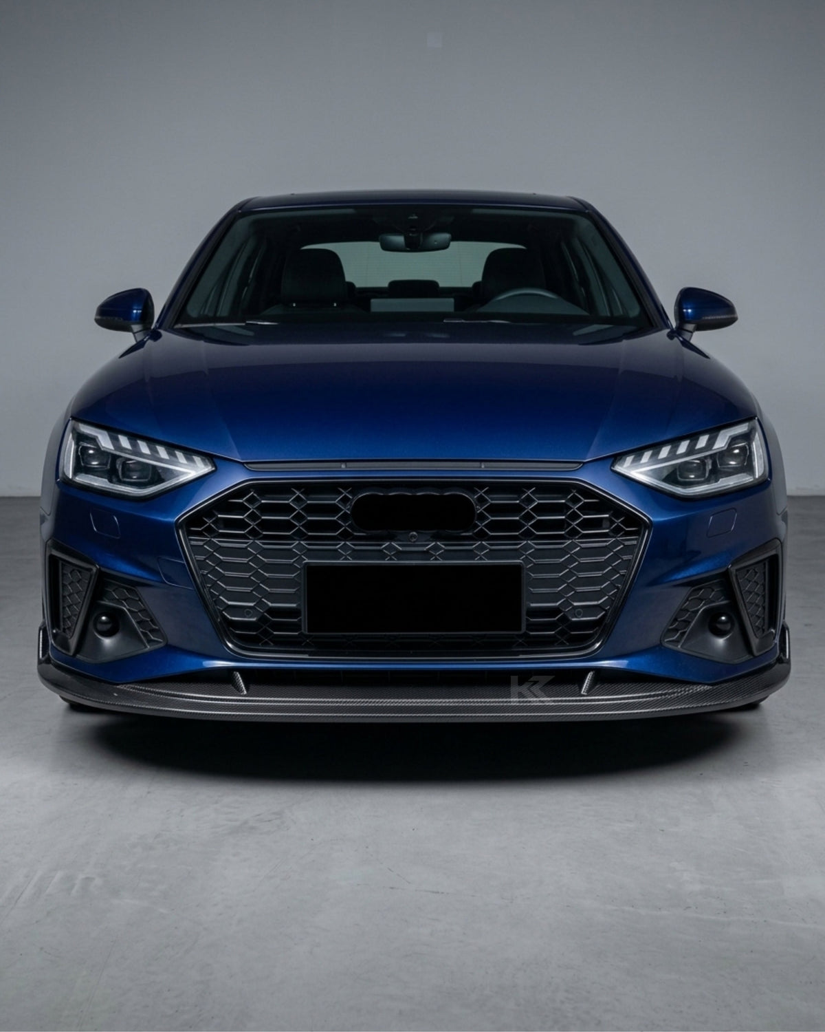 2020–2021 Audi A4 S-Line / S4 B9 Type 8W Sedan Front Bumper Lip Splitter Chin Spoiler – Carbon Fiber