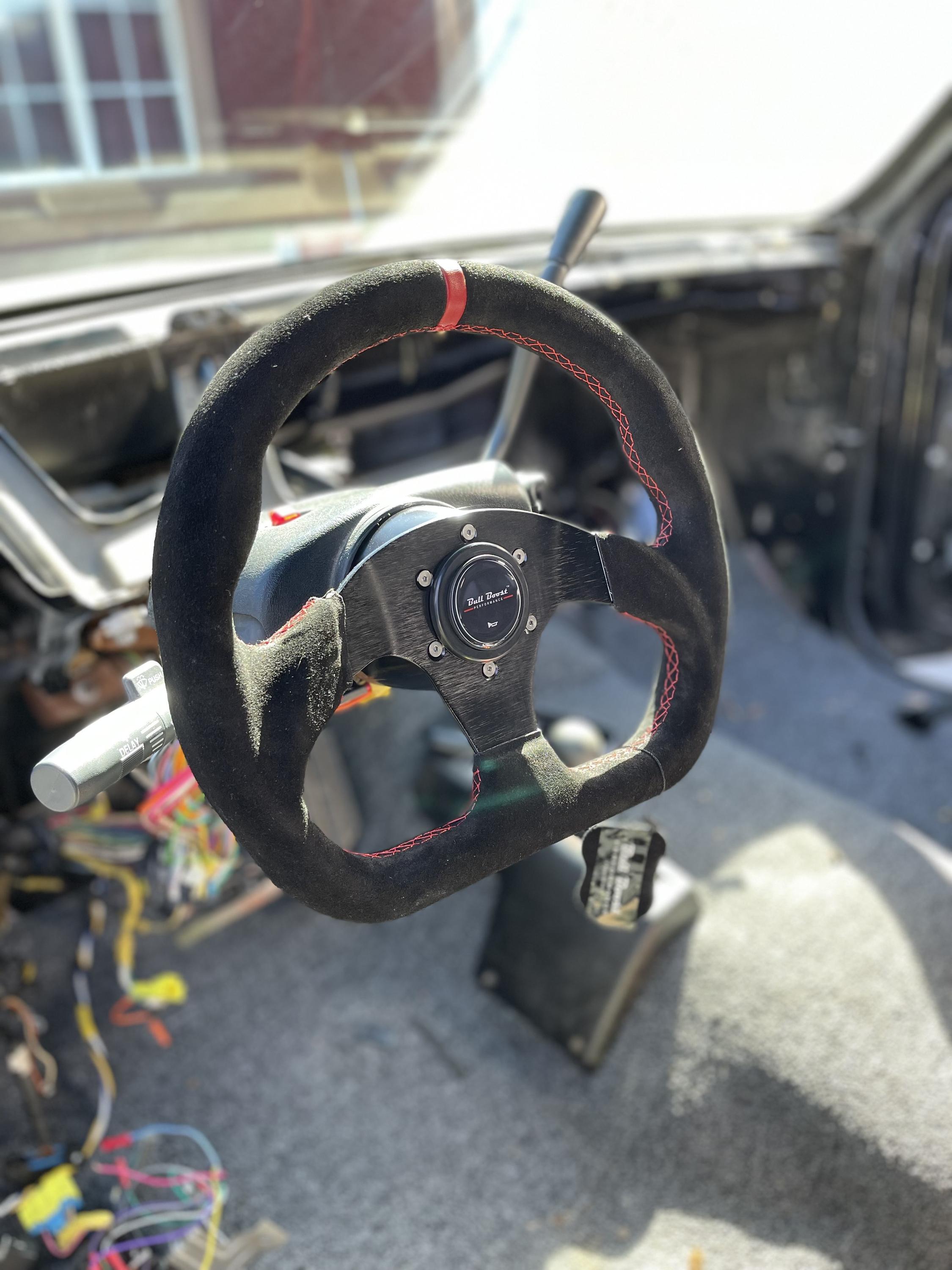 6-Bolt Racing Steering Wheel + Hub Adapter Boss Kit for Civic, Del Sol, Integra