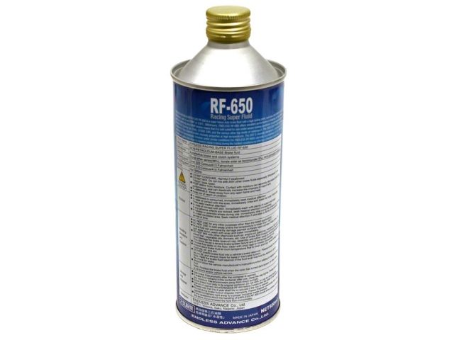 Endless RF‑650 Racing Brake Fluid 500 mL - 613°F Dry Boiling Point, Motorsport Grade RF650