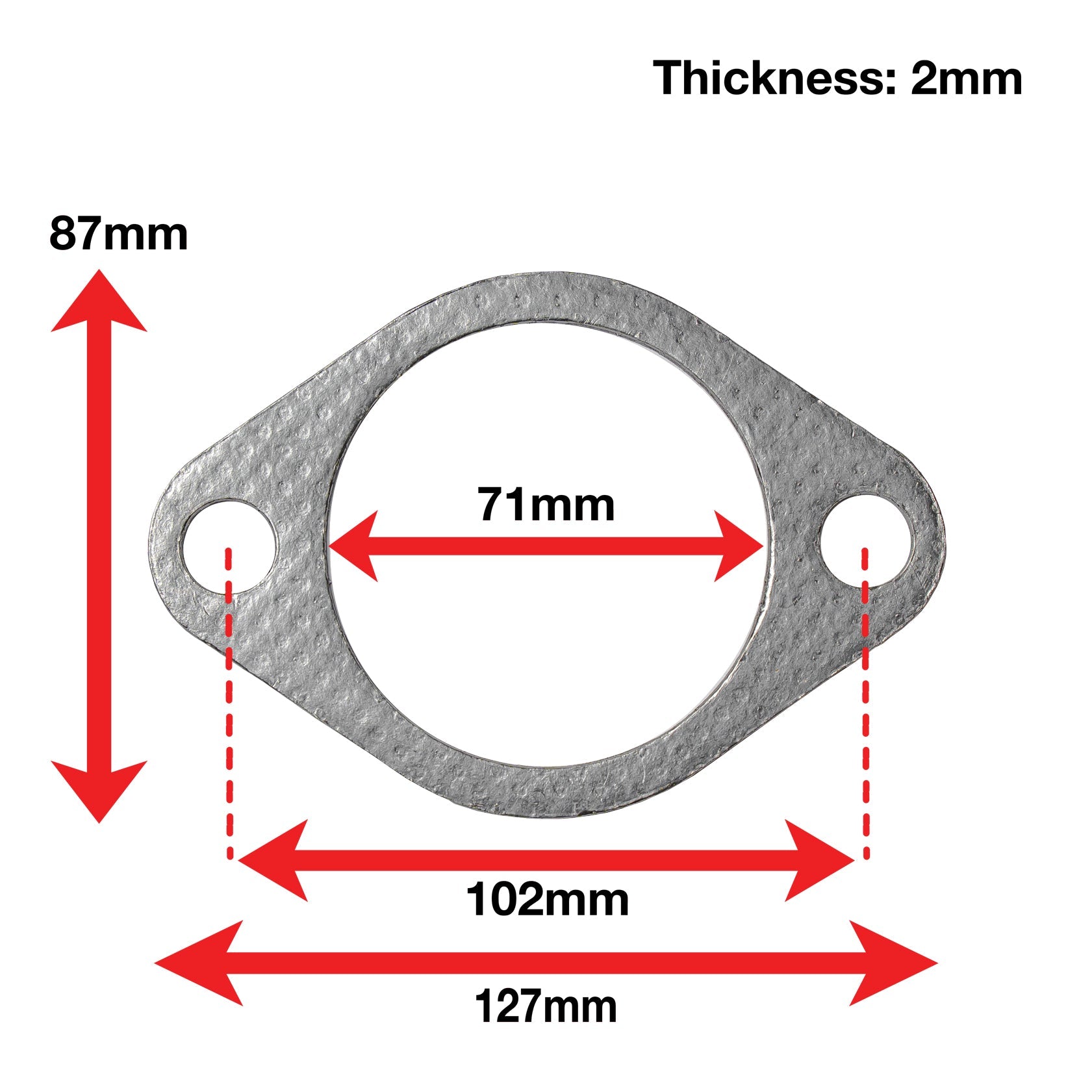 APEXi A'PEXi - Exhaust Gasket (Two Bolt) - Replacement