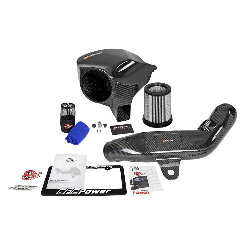 aFe Power Black Series Stage-2 Carbon Fiber Cold Air Intake System w/ Pro DRY S Media BMW M2 (F87) 2016-2021