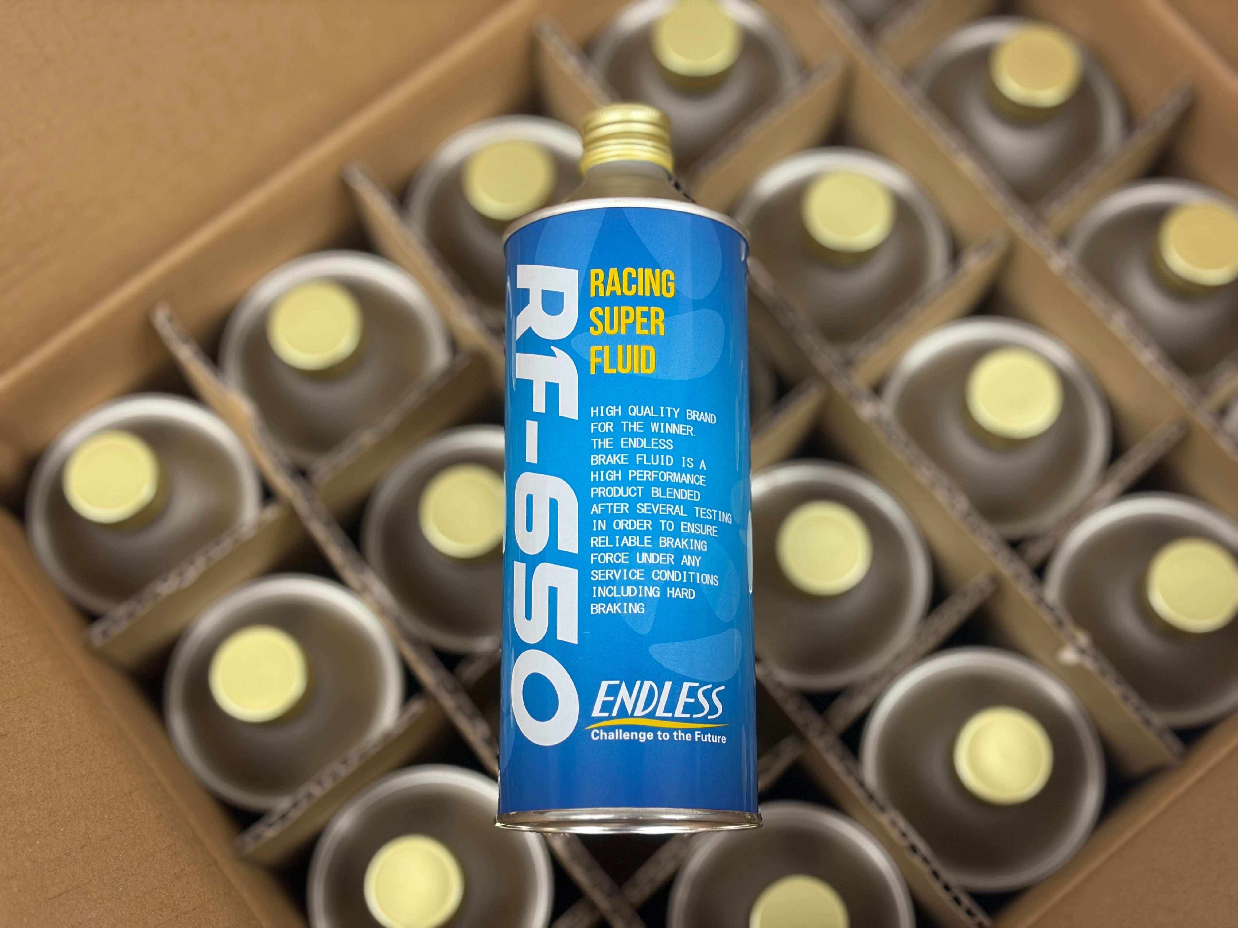 Endless RF‑650 Racing Brake Fluid 500 mL - 613°F Dry Boiling Point, Motorsport Grade RF650