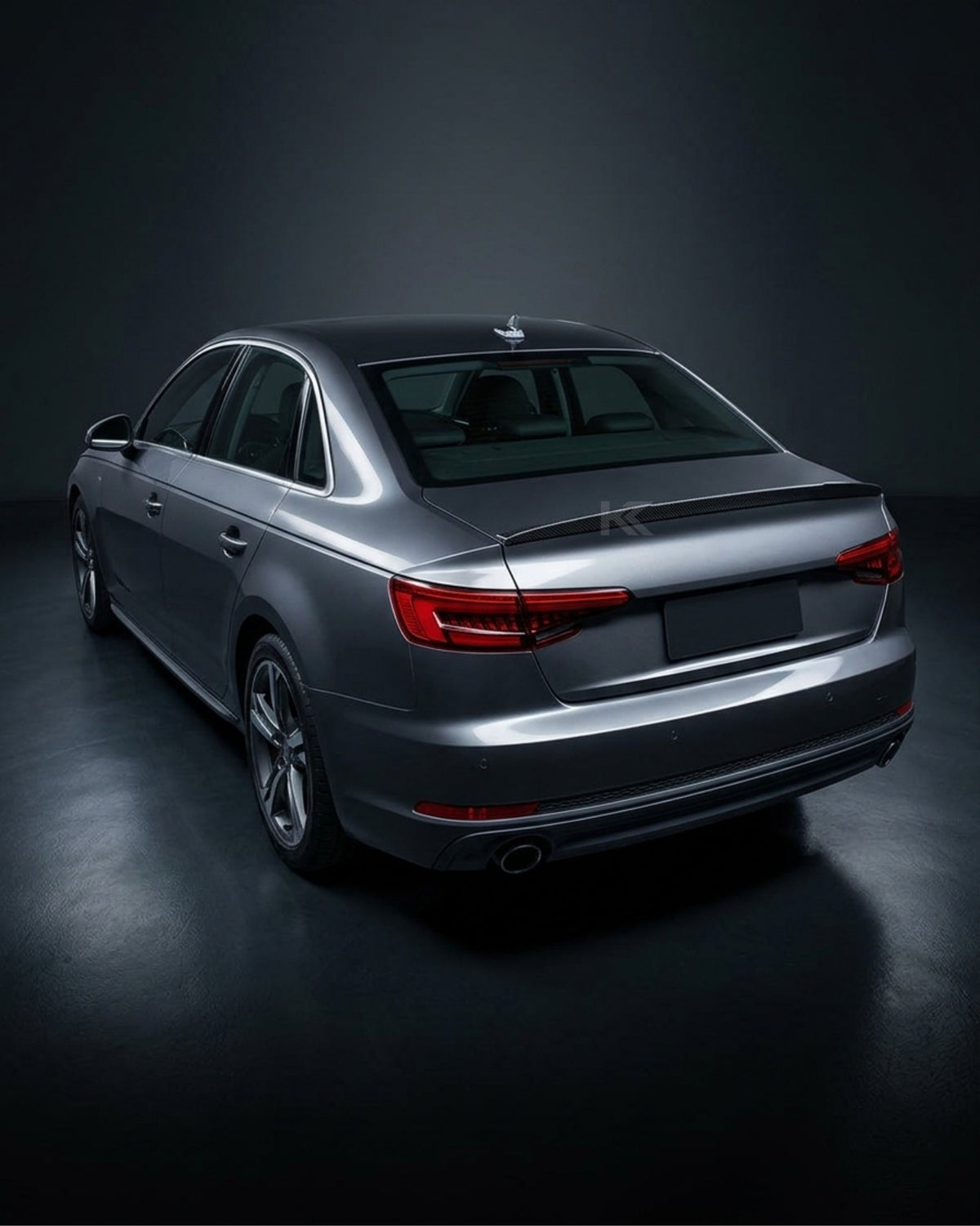 2017–2019 Audi A4 S-Line / S4 B9 Sedan Single Deck Rear Trunk Spoiler – Carbon Fiber