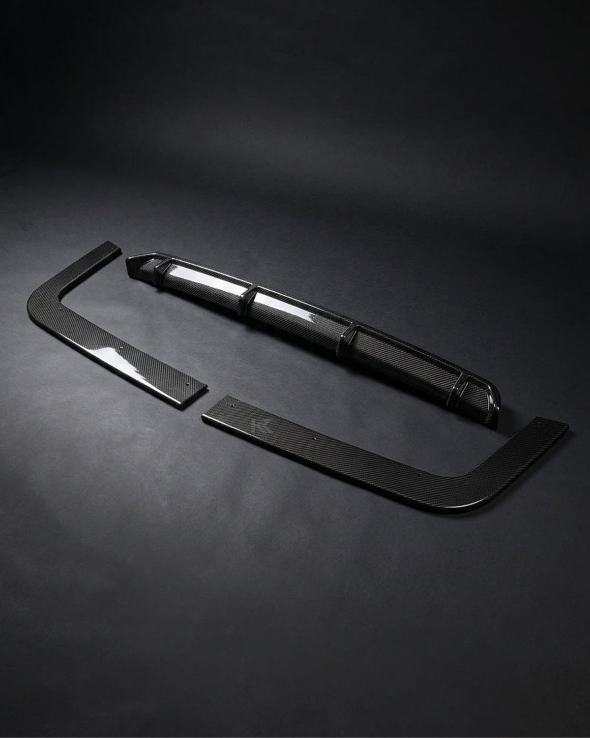 2015–2020 Volkswagen Transporter / Caravelle T6 Rear Bumper Lip Extension – Carbon Fiber