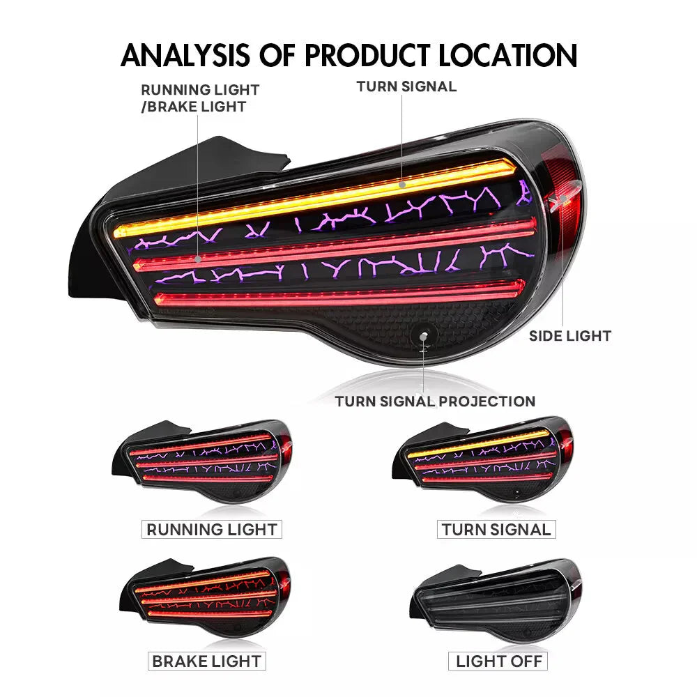 2012-2020 Toyota 86 Subaru Brz Scion Frs Tail Lights