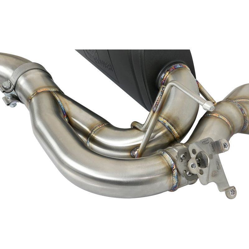 aFe MACH Force-Xp 2-1/2in SS Axle Back Exhaust w/Black Tips 15+ BMW M3/M4 (F80/F82) L6 3.0L (tt) S55