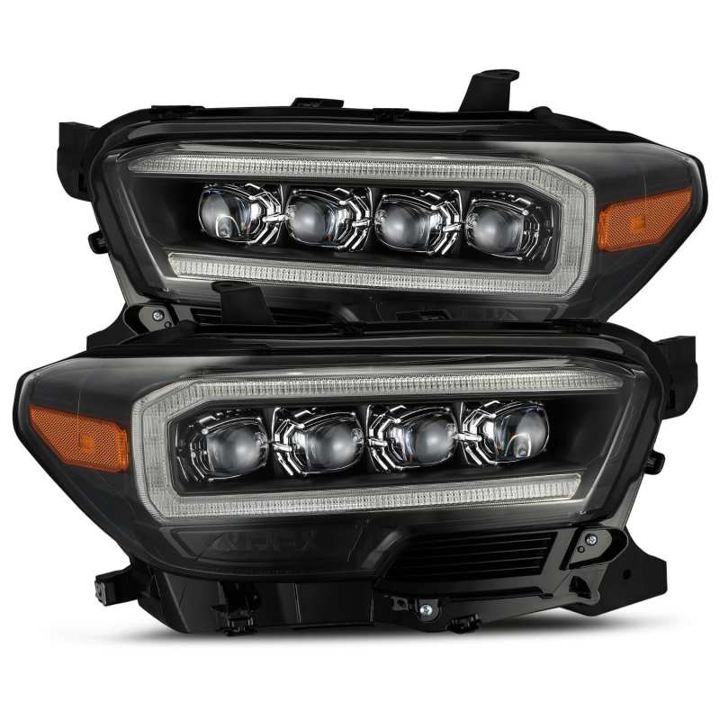 AlphaRex 16-23 Toyota Tacoma NOVA-Series LED Projector Headlights Black