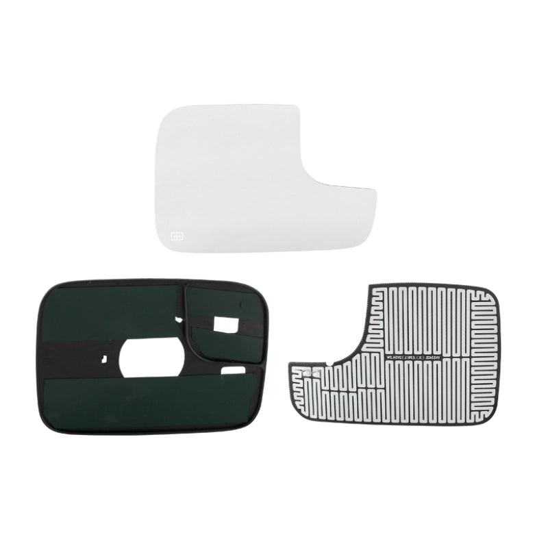 SPYDER Xtune Replacement Glass Heated Mirror Dram94 / Dram98 / Dram02 Right Large MIR-GLASS-DRAM9402-PW-R1 9934216