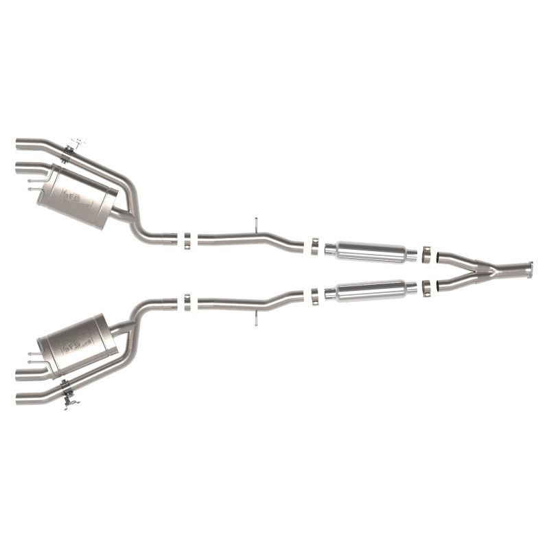 aFe 22-23 Kia Stinger L4-2.5L Turbo Gemini XV 3in to Dual 2-1/2in Cat-Back Exhaust System w/ Cut-Out