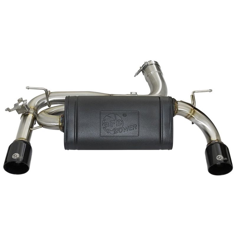 aFe MACHForce XP Exhausts Axle-Back 12-15 BMW 335i 3.0T (SS w/Black Tips)