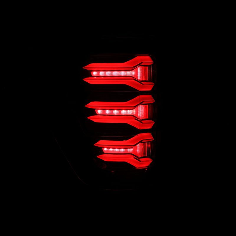 AlphaRex 21-23 Ford F150 LUXX-Series LED Tail Lights Alpha-Black