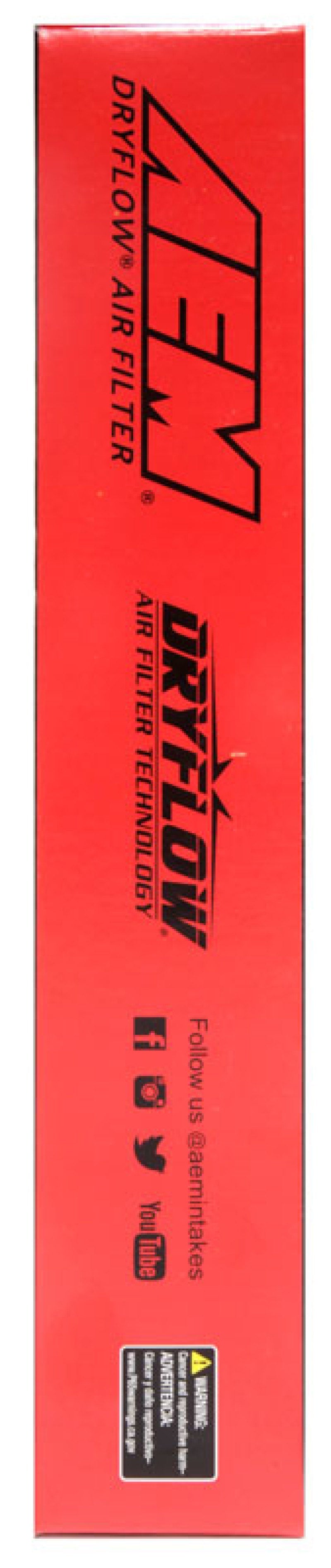 AEM Induction AEM 17-20 Subaru BRZ 2.0L DryFlow Air Filter 28-50060