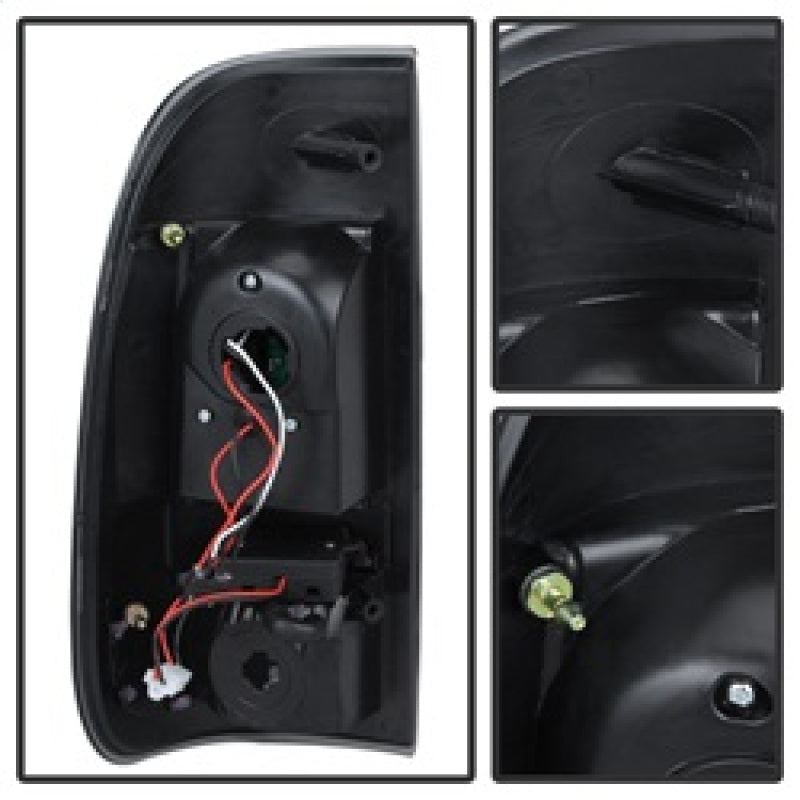 xTune Ford Super Duty 08-15 LED Tail Lights Black ALT-JH-FS08-LED-BK
