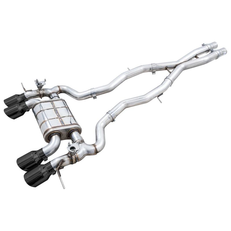 AWE SwitchPath Catback Exhaust for BMW G8X M3/M4 - Diamond Black Tips
