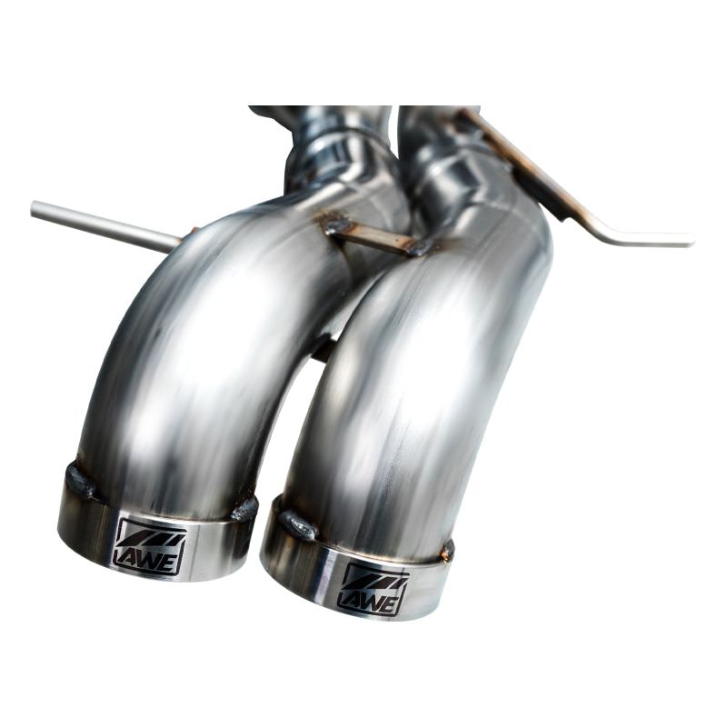 AWE Tuning 22-24 Ford Bronco Raptor 4WD Dual BashGuards Cat-Back SwitchPath Exhaust (No Tips)