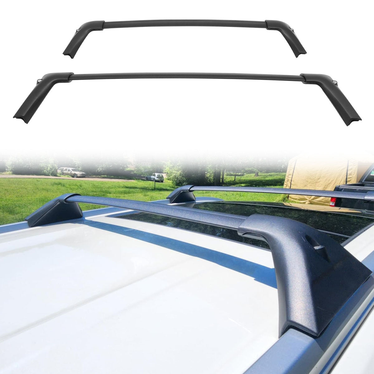2021-2025 Nissan Rogue Aluminum Roof Rack Carrier Cross Bars w/ Lock