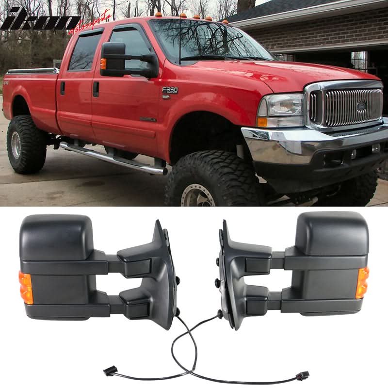 1999-2015Â Ford F250 F350 F450 F550 Super Duty Rear View Towing Mirrors