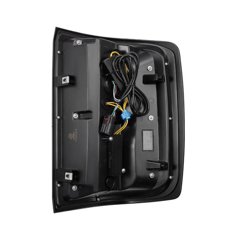 AlphaRex 14-18 Chevrolet Silverado 1500 / 15-19 Silverado 2500HD/3500HD / 15-19 GMC Sierra 3500HD Dually LUXX-Series LED Tail Lights Alpha-Black