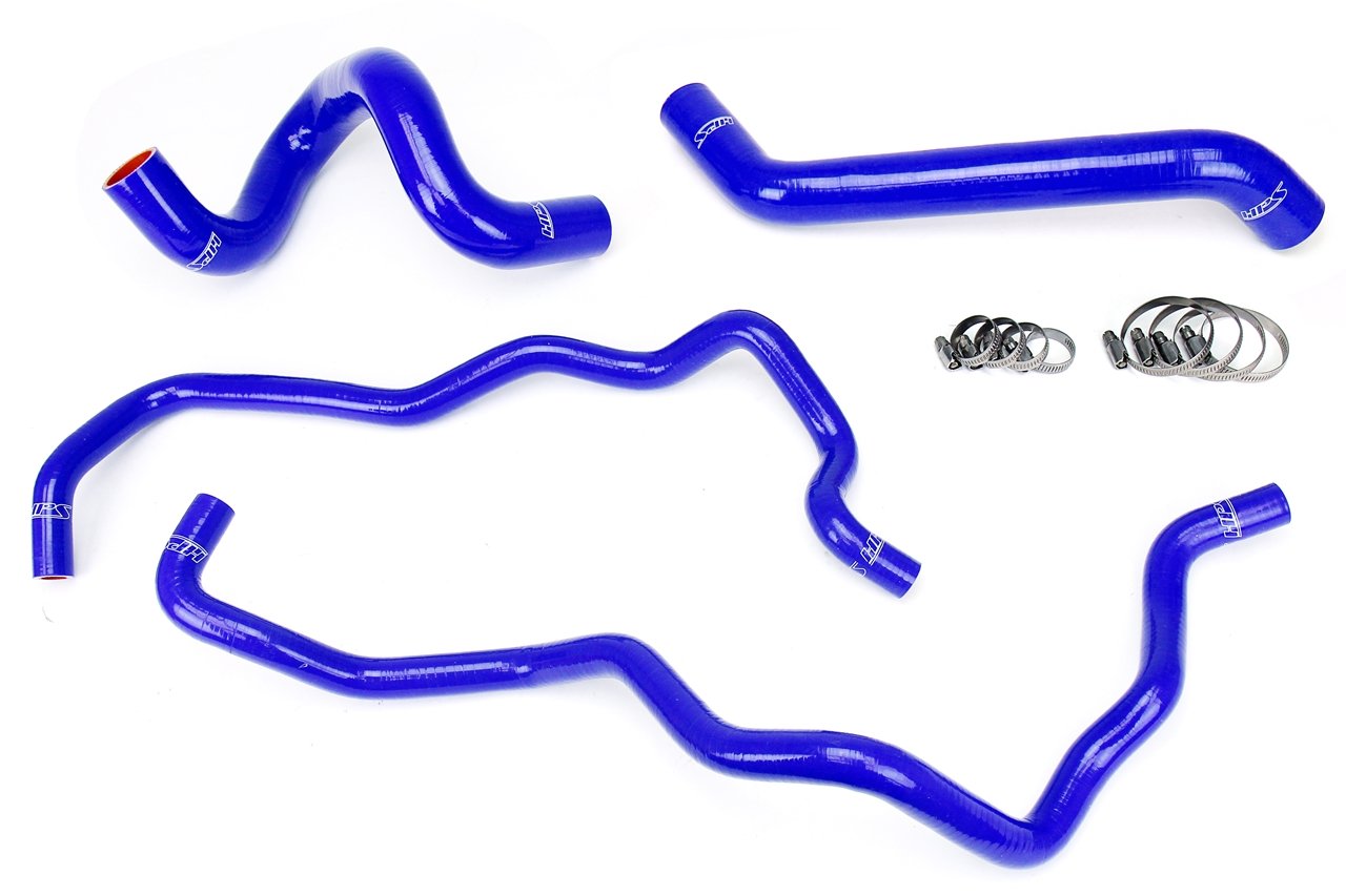 HPS Performance HPS Silicone Radiator + Heater Coolant Hose Kit Jeep 2007-2011 Wrangler JK & Unlimted 3.8L V6 Left Hand Drive, 57-1220