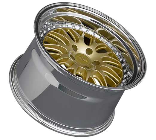 XXR 570 Wheel Hyper Gold / Platinum Lip 18x9.5 +20 5x4.5