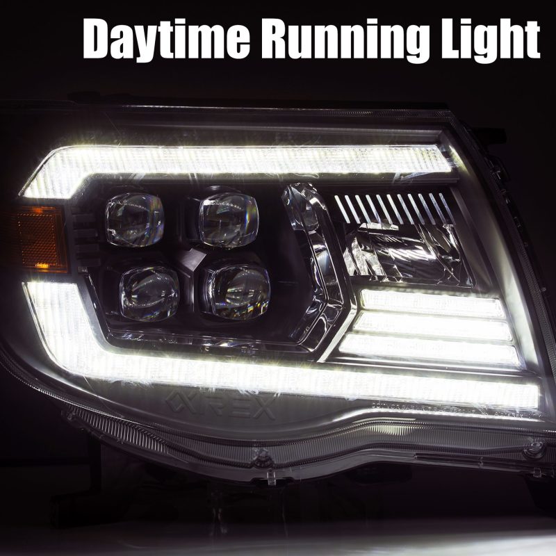 AlphaRex 05-11 Toyota Tacoma NOVA-Series LED Projector Headlights Black