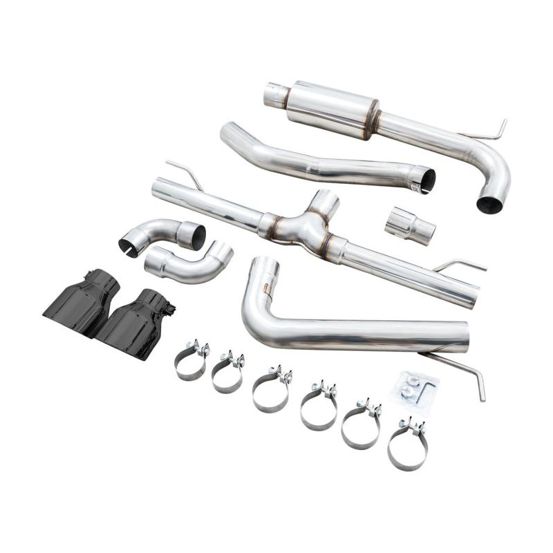 AWE 2022+ VW GTI MK8 Track Edition Exhaust - Diamond Black Tips