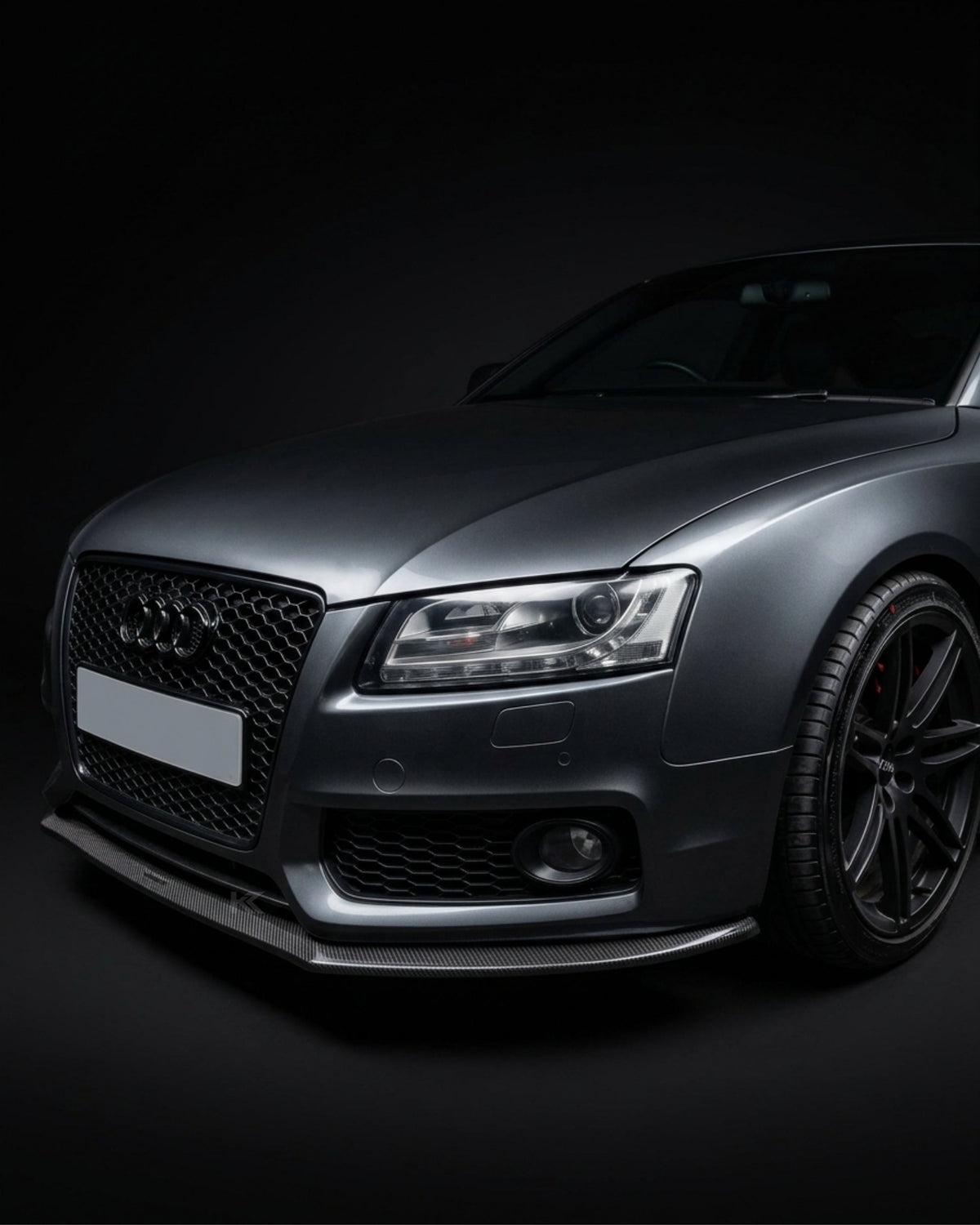 2009–2010 Audi A5 S-Line / S5 B8 Front Lip – Carbon Fiber