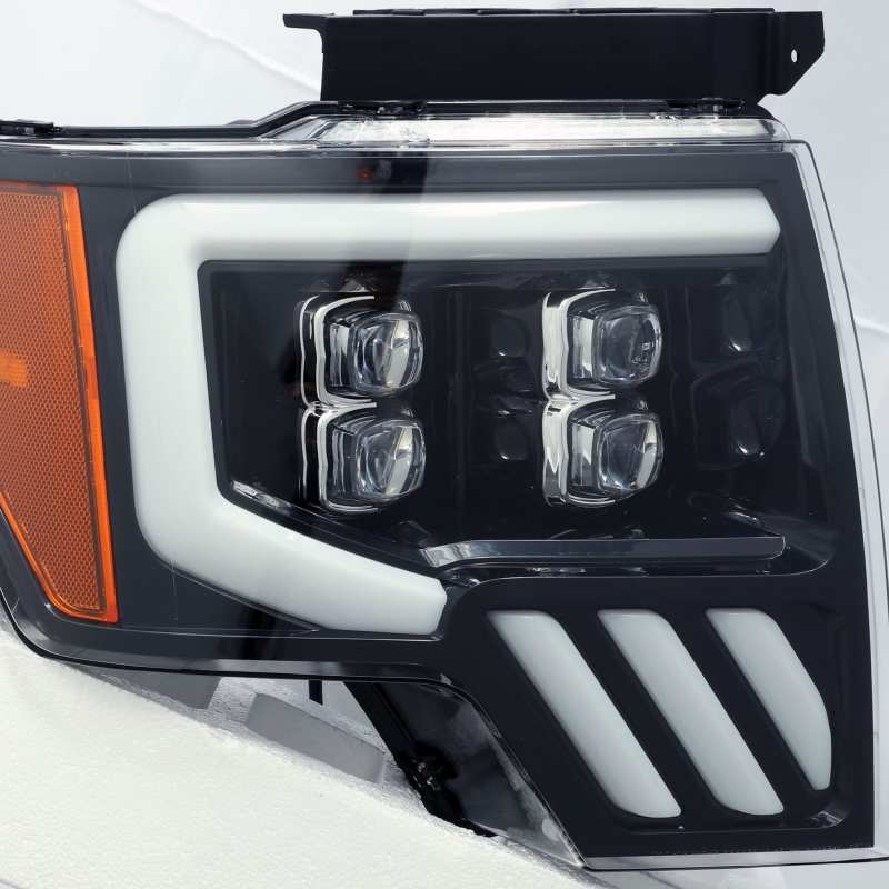AlphaRex 09-14 Ford F150 NOVA-Series LED Projector Headlights Jet Black