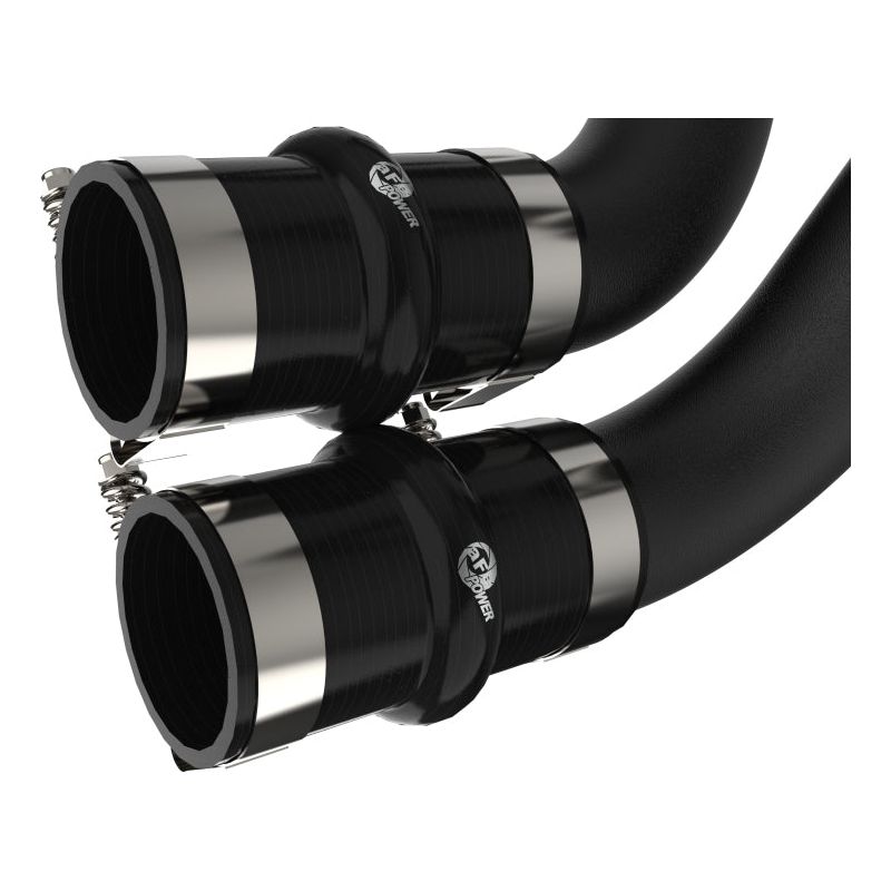 aFe BladeRunner 21-22 Ford F-150 Ecoboost V6-3.5L(tt) Aluminum Hot and Cold Charge Pipe Kit Black