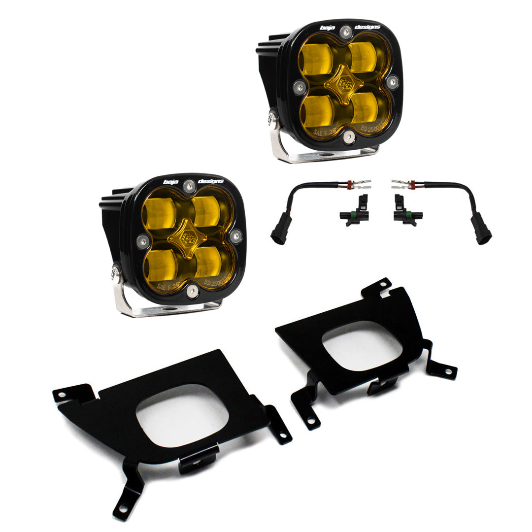 Baja Designs Chevy Squadron SAE Fog Pocket Light Kit - Amber