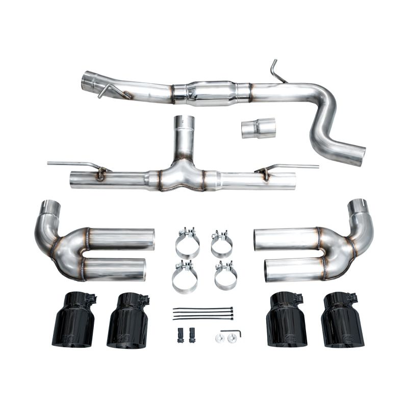 AWE 22-24 Audi 8Y S3 Track Edition Exhaust - Diamond Black Tips