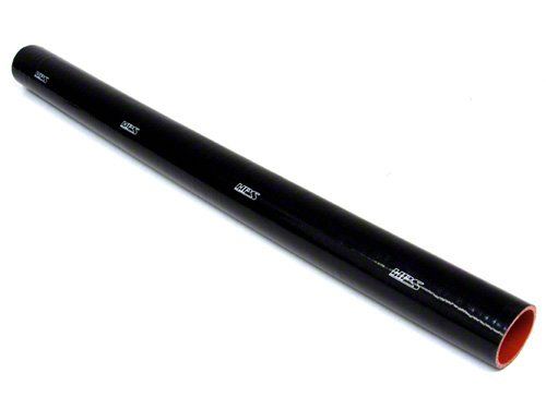 HPS 3/4" ID, 3 Feet Length, Silicone Straight Coupler Coolant Tube Hose, High Temp 4-ply Reinforced, Black, 19mm ID