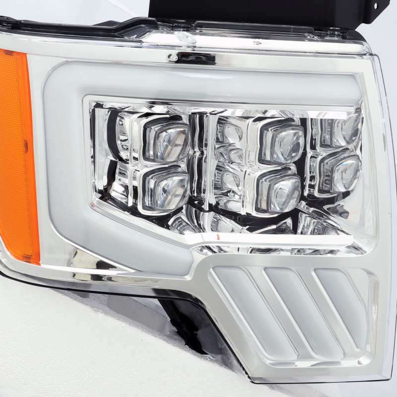 AlphaRex 09-14 Ford F150 NOVA-Series LED Projector Headlights Chrome