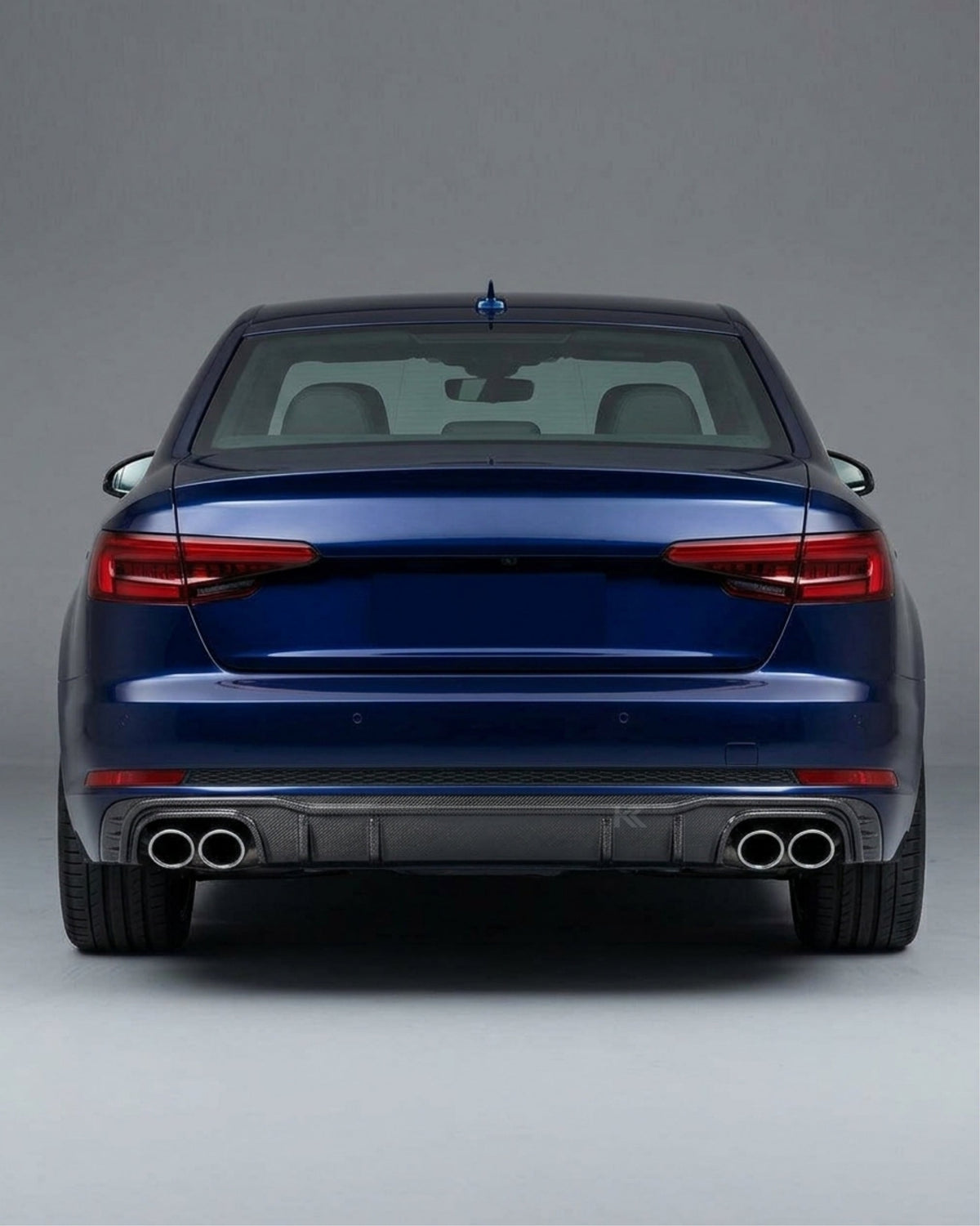 2017–2019 Audi A4 S-Line / S4 B9 Sedan Sport Rear Bumper Lip – Carbon Fiber