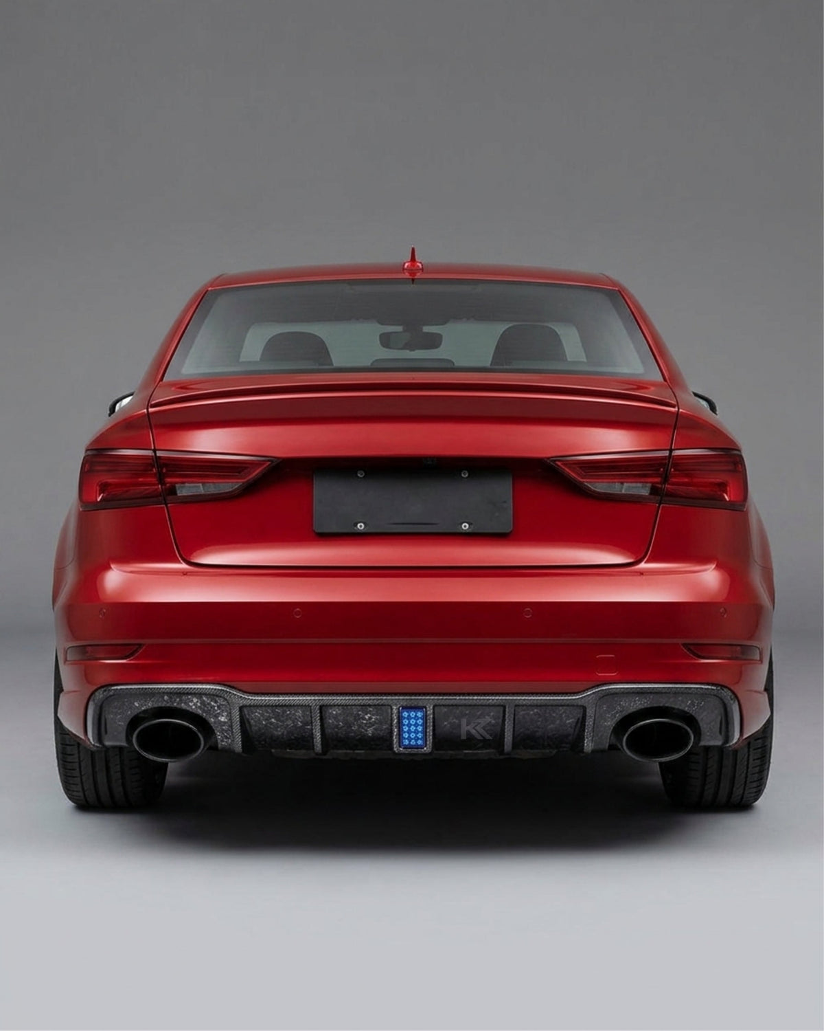 2017–2019 Audi RS3 8V Sedan Rear Bumper Lip – Forged Carbon Fiber