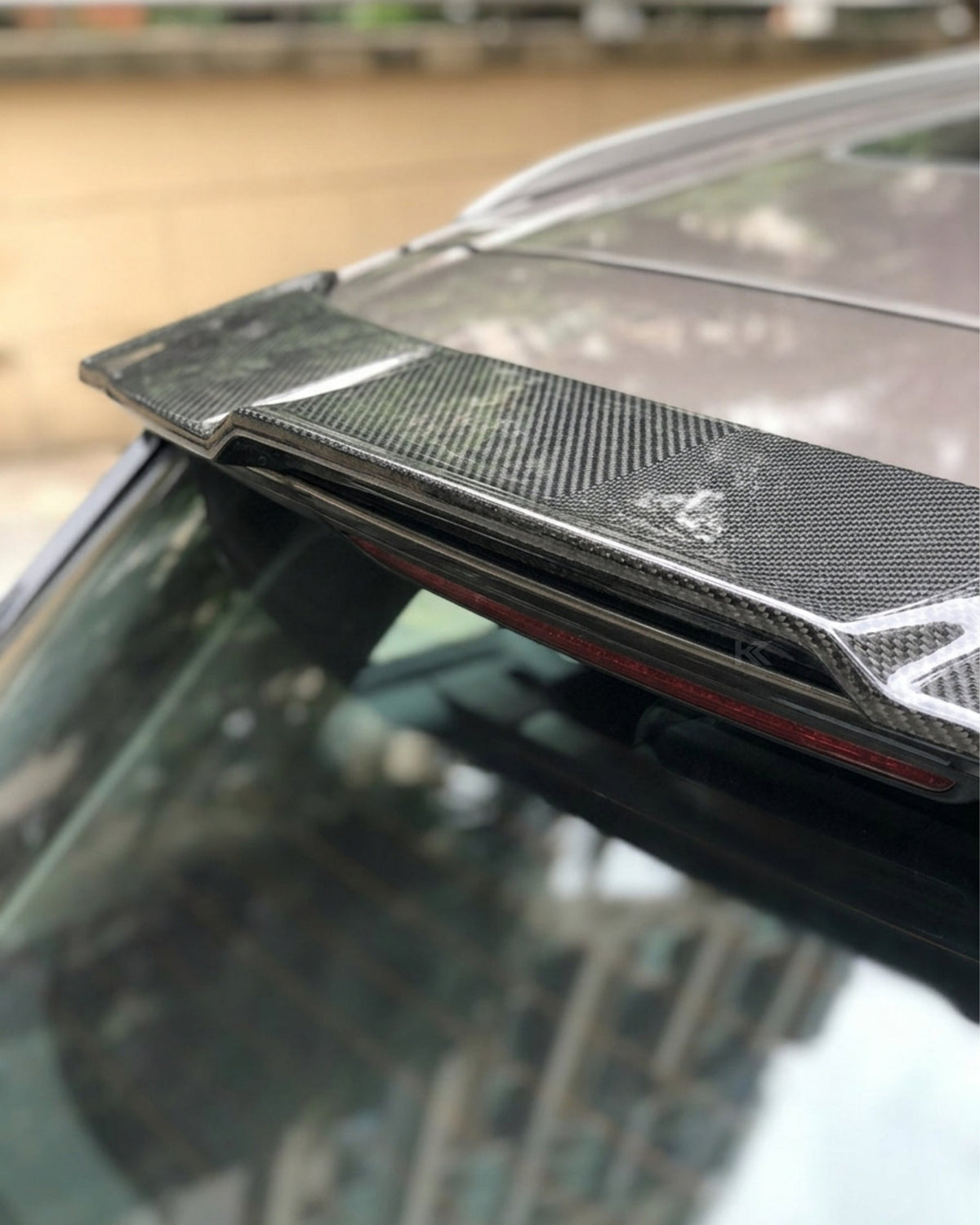 2016–2018 Audi Q7 S-Line / SQ7 4M Rear Roof Spoiler Extension – Carbon Fiber