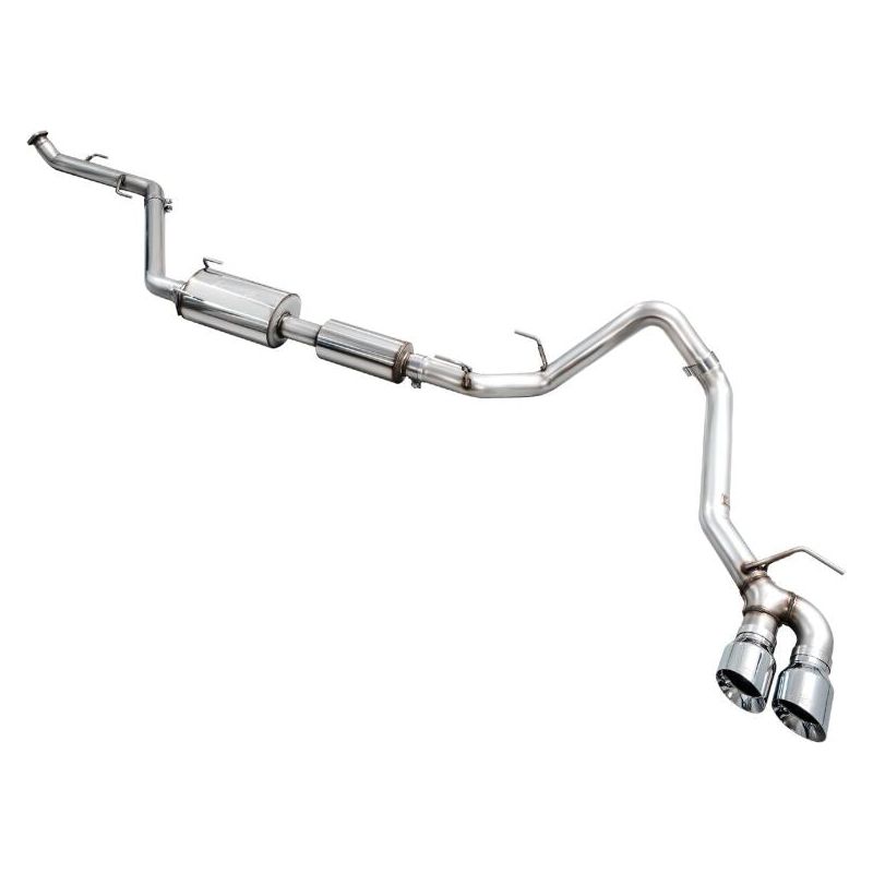 AWE Exhaust - 2024+ Toyota Tacoma Dual Chrome Silver Tips