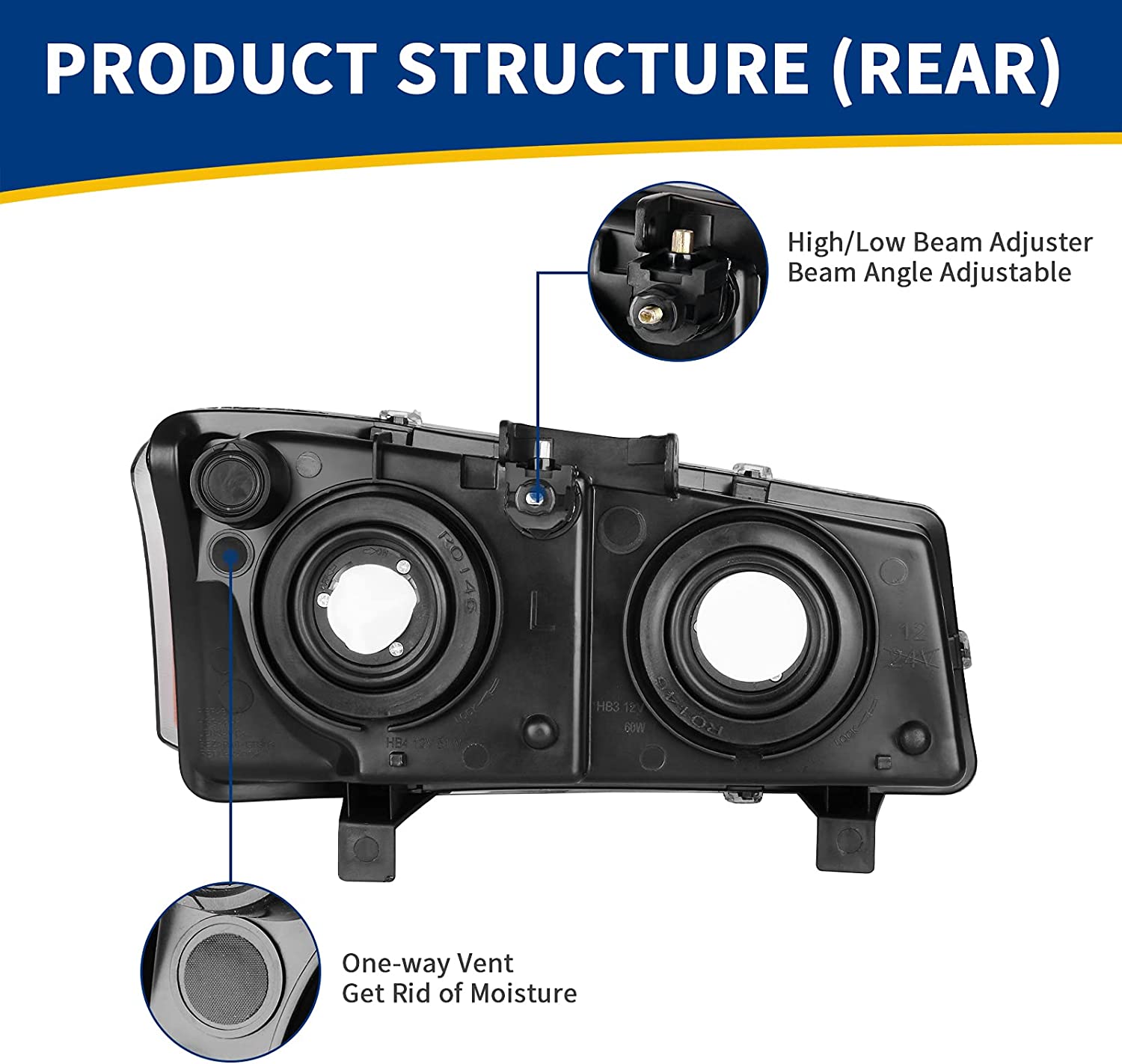 AutoSAVER88 Compatible Headlight Assembly (Not Compatible with Body Cladding Models)