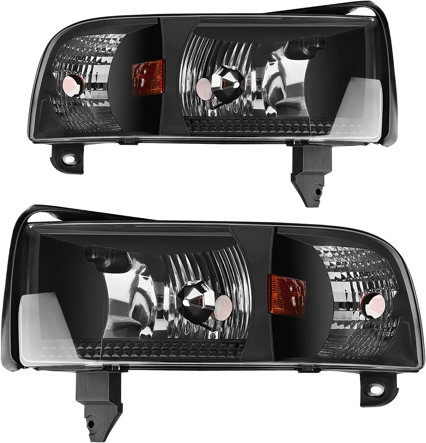 Autosaver88 Headlight Assembly Compatible With 19942001 Dodge Ram 1500 19942002 2500 3500 Without Drl