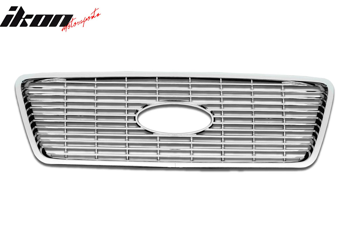 2004-2008 Ford F-150 Chrome Front Bumper Hood Upper Insert Grille ABS