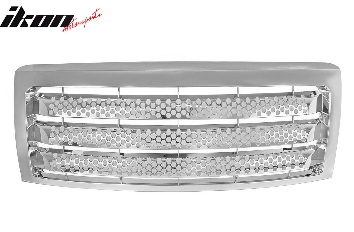 2009-2014 Ford F-150 Chrome Front Bumper Hood Upper Insert Grille ABS