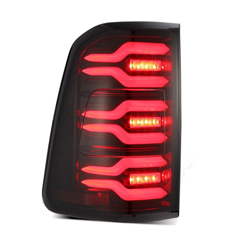 AlphaRex 19-22 Ram 1500 LUXX-Series LED Tail Lights Black-Red