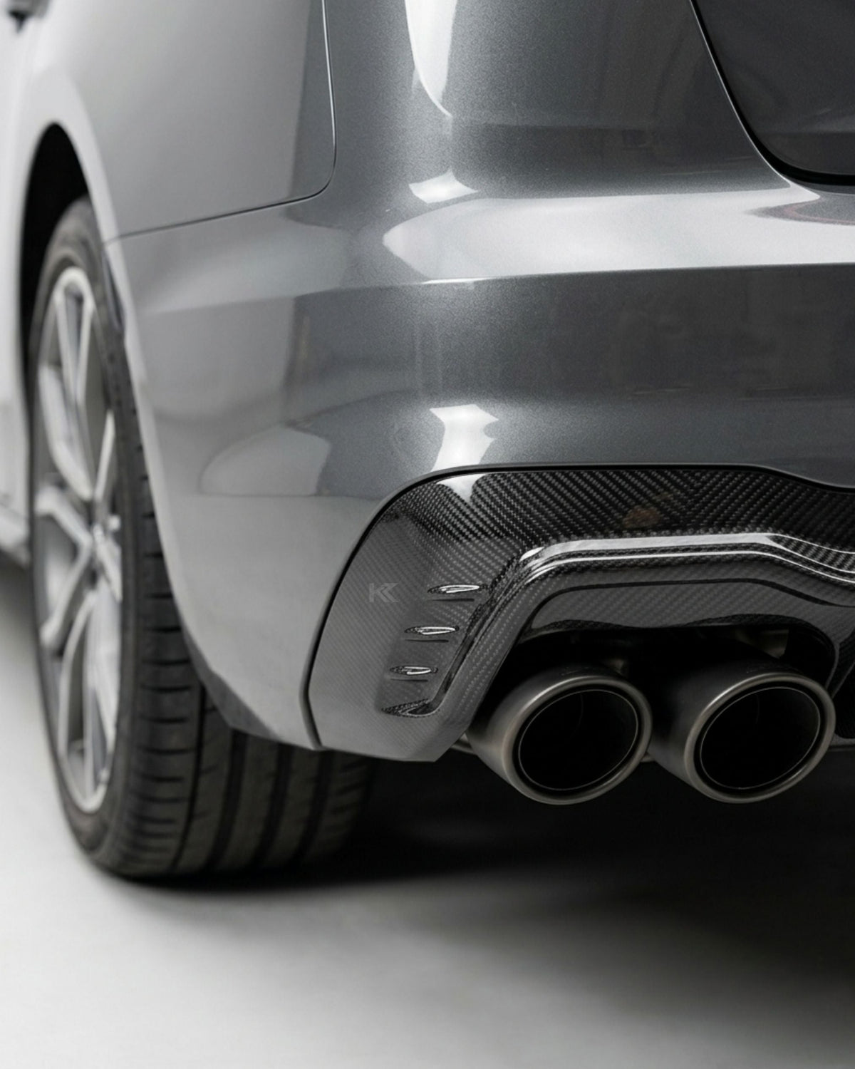 2020–2022 Audi A4 S-Line / S4 B9 Sedan Rear Diffuser – Pre-Preg Dry Carbon Fiber