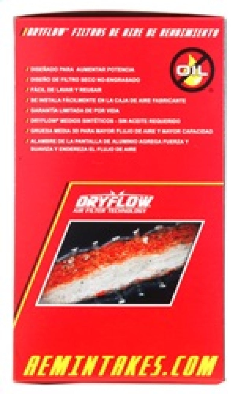 AEM Induction AEM DryFlow Air Filter Kit 4in x 7in DRYFLOW W/O Hole 21-2058DK