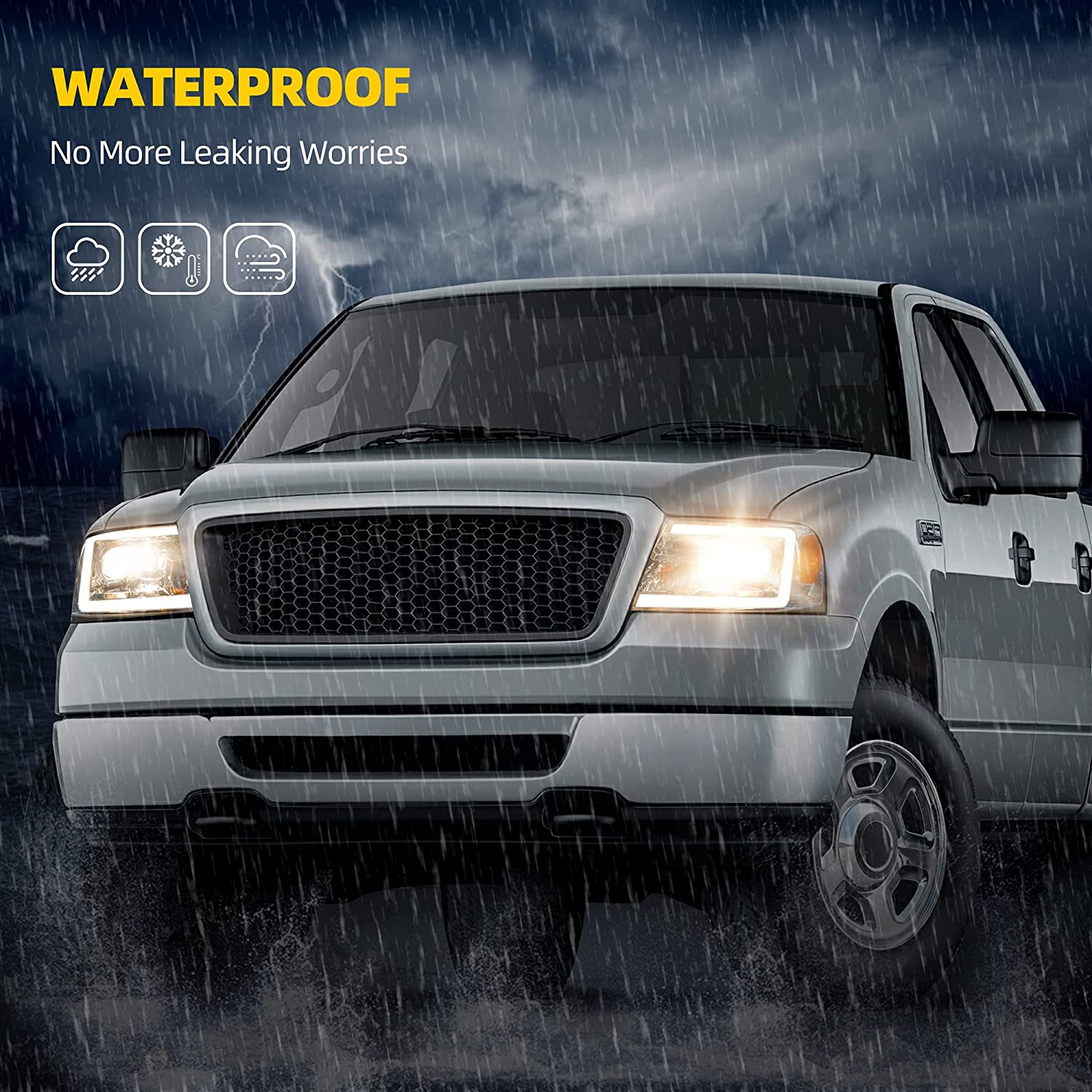 2004-2008 Ford F150 Drl Chrome Housings