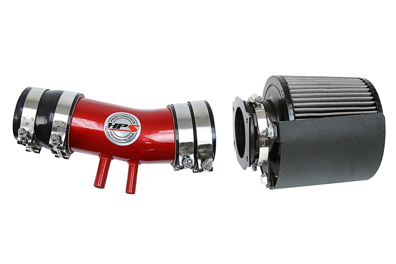HPS Performance HPS Shortram Air Intake Kit 2000-2004 Nissan Xterra 3.3L V6 Non Supercharged, Includes Heat Shield, 827-604