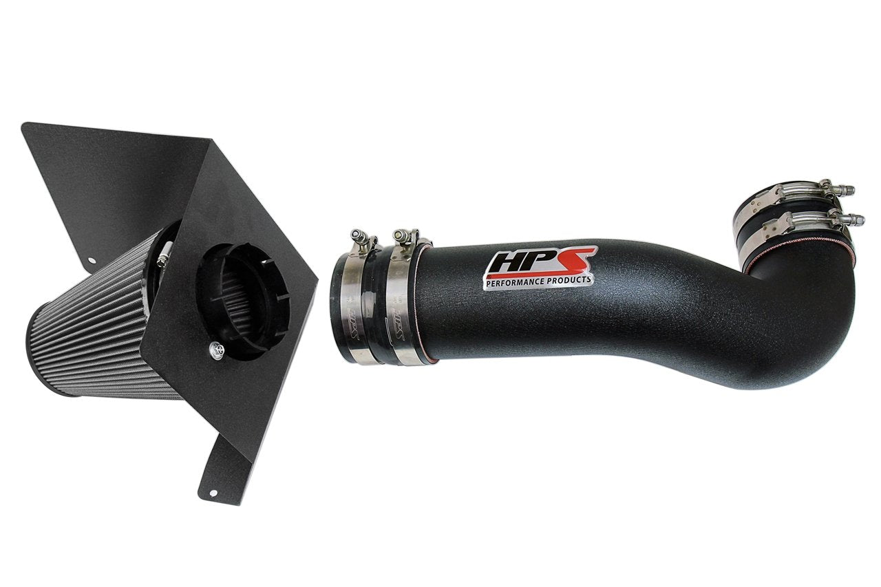 HPS Shortram Air Intake Kit 2007-2008 Chevy Tahoe 4.8L 5.3L V8, Includes Heat Shield, 827-622