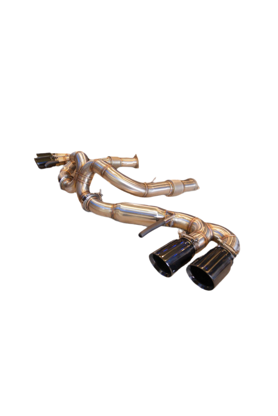 SPDZ1 Catback Exhaust For Chevrolet Corvette C8 2020+ Black Tips 6.2L V8 3" Race Series